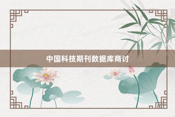 中国科技期刊数据库商讨